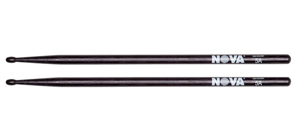 12 Paar Nova Black 5A Sticks American Hickory Drumsticks