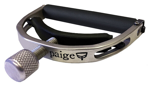 Paige P-6N Kapodaster Curved Akustik Gitarre Satin Nickel •Made in USA•