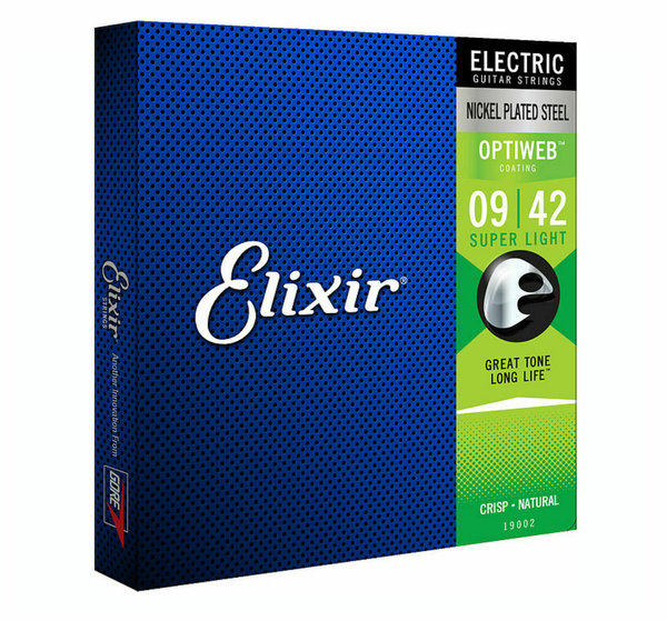 Elixir Optiweb Saiten E-Gitarre Super Light 9-42 Set 19002