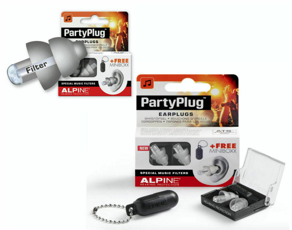 Alpine Party Plug Gehörschutz Silver Edition & Transportbox