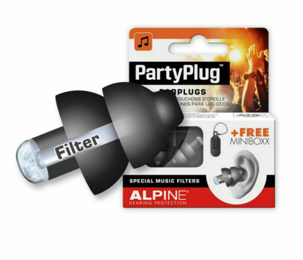 Alpine Party Plug Gehörschutz Black Edition & Transportbox