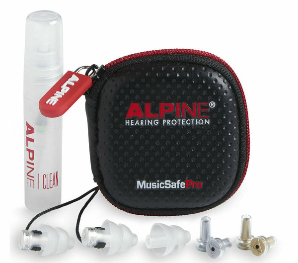 Alpine MusicSafe Pro Gehörschutz Transparent inkl. Transportbox & Cleanerspray