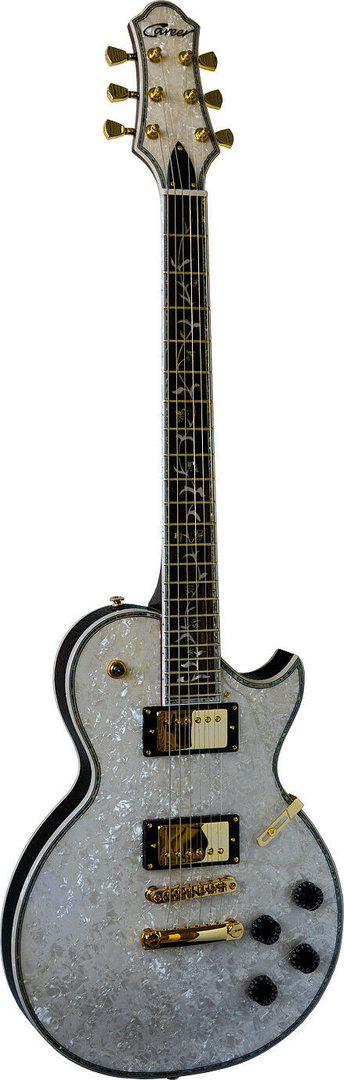 Career CG 4 E-Gitarre White Pearloid Guitar