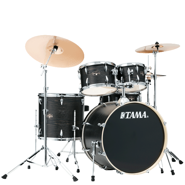 Tama Imperialstar 22" Drum Kit 5pcs - Black Oak Wrap IE52KH6W-BOW