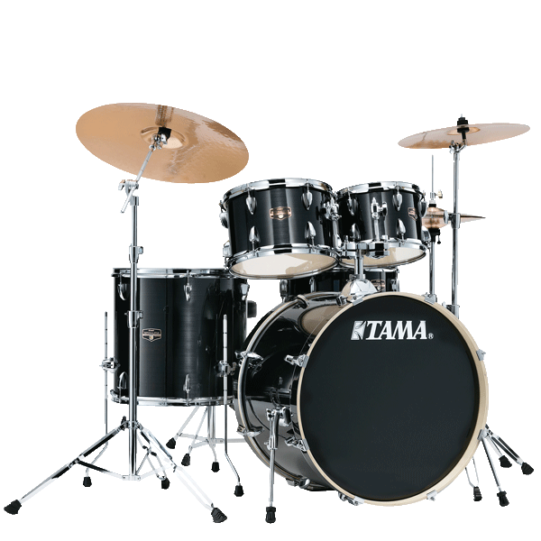 Tama Imperialstar 20" Drum Kit 5pcs - Hairline Black IE50H6W-HBK