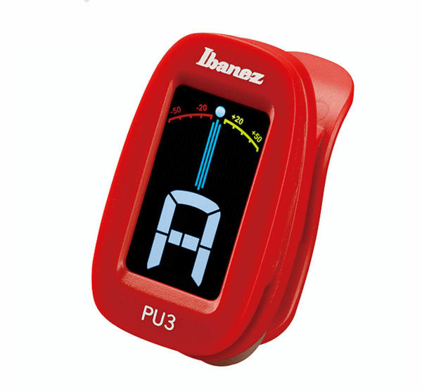 Ibanez PU-3 RD Rot Chromatic Clip On Tuner Stimmgerät